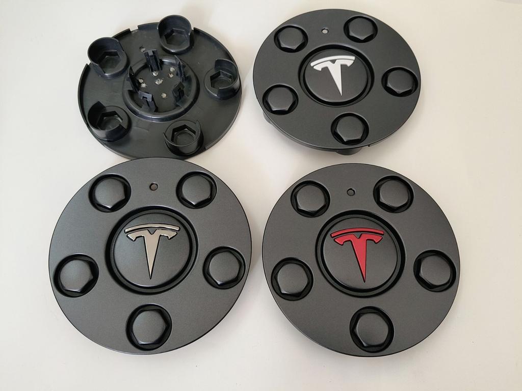 QPPU3 4 VNT. Tesla 2024 Model 3+ Highland 2024 Ratų centriniai dangteliai 18 colių Ratų centrinis dangtelis Nesugadinantis montavimas