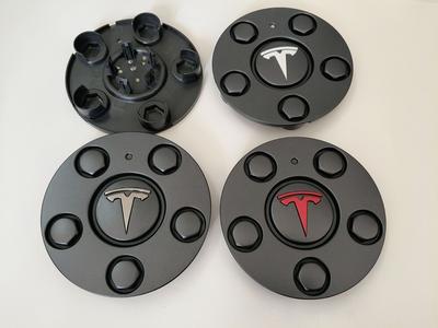 AKZ1 4PCS For 2024 Model 3+ Highland 2024 Wheel Center Hubcaps 18 Inch Wheel Center Hub Cap Non-destructive Installation
