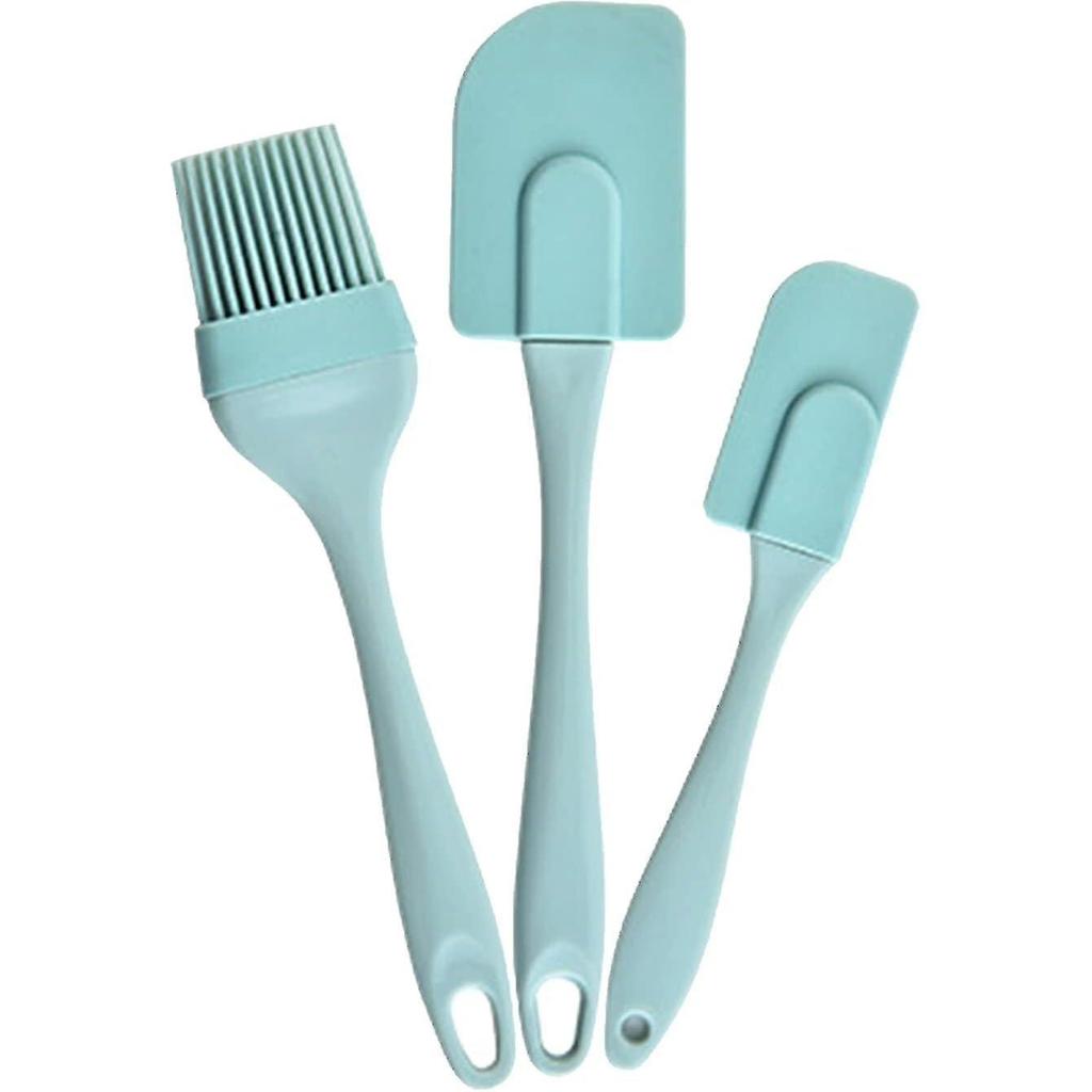 3pcs Kitchen Spatula Pastry Brushes and Heat Resistant Silicone Spatula - Silicone Utensils Set of 3