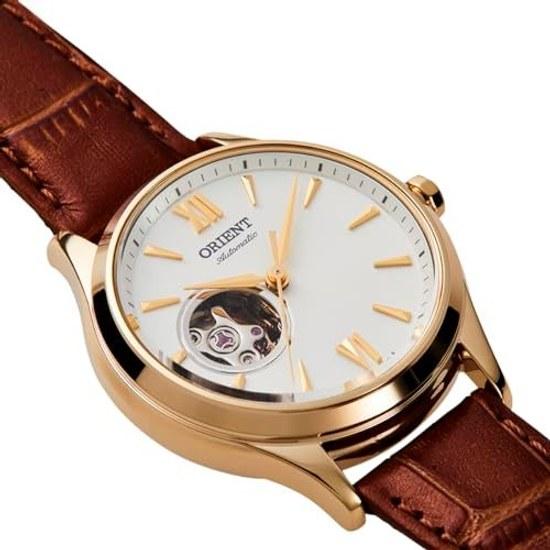 Orient Automatic Winding Wristwatch Mechanical Domestic Manufacturer Warranty Open Heart RN-AG0728S Ladies White Silver