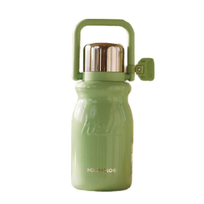 HOLOHOLO MK-03 900ml Vintage Green Insulated Stainless Steel Bottle
