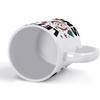 1pc 11oz Blank Ceramic Mug, Double-sided Printed Drink Cup, Solid Ceramic Body, Smooth Interior, Clean White Style for Modern Home Living