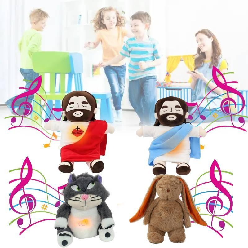 Lucifer Battery Jesus Powered Plush Toy Creatures Breathing Effect Kids Doll