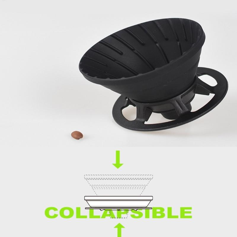 Silicone Coffee Drip Filter Cup Campings Coffee Drippers Foldable Coffee Filter