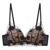 Sexy Lace Underwear Women's Pure Desire Cross Beautiful Back Underwear Small Breasts Gather Triangular Cup No Steel Ring Bra