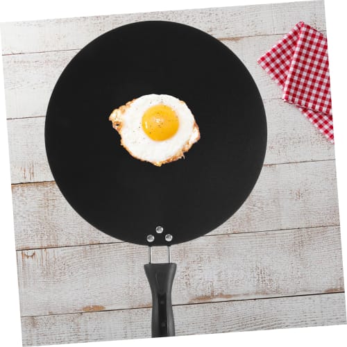 PRETYZOOM Non-Stick Flat-Bottom Cooking Pan for Steak, Omelettes, and Crepes with Handle