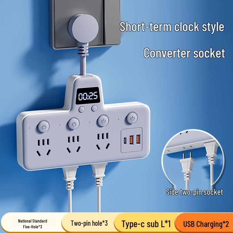 USB Wireless Konverter & Multifunktionale Steckdosenleiste mit unabhängigem Zeitschalter