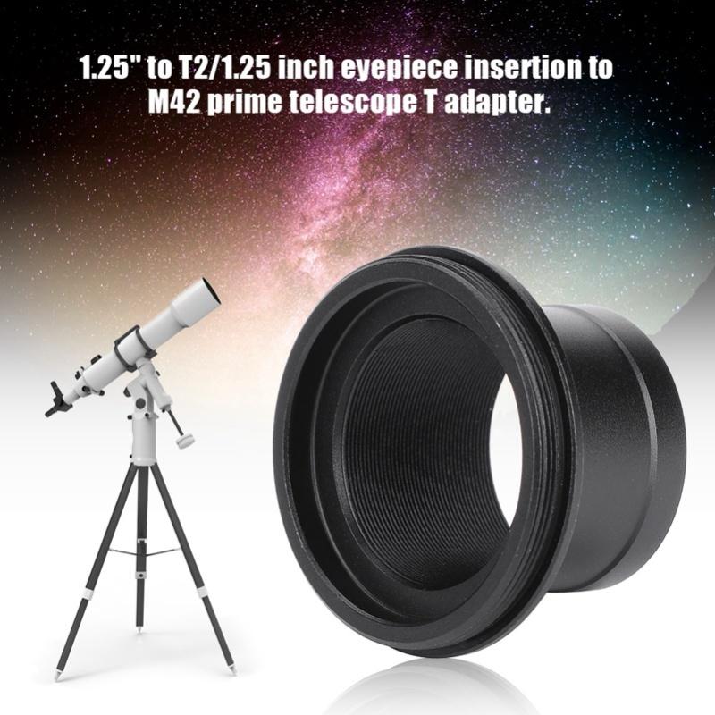 1.25"/31.7mm To T2/1.25 Eyepiece Insertion To M42 Prime Telescope T Adapter Tool