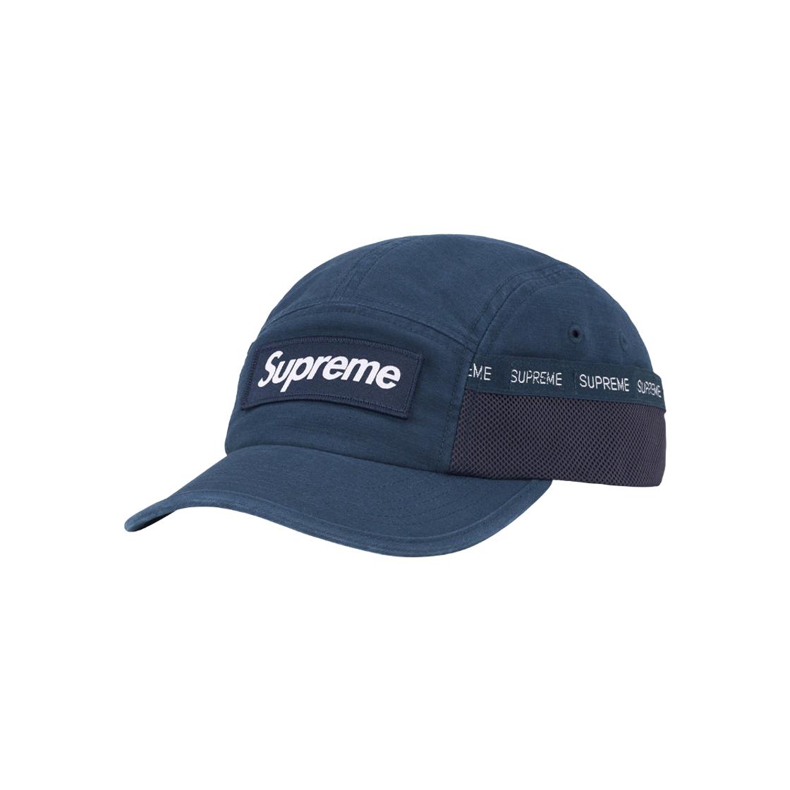 

Кепка Supreme Mesh Pocket Camp Темно-синяя 23FW -