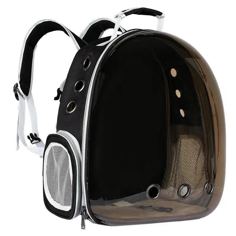 Transparent Pet Carrier Backpack Cats Dogs - Breathable Travel Bag With Side Opening 31L Capacity 5-7kg Weight Range
