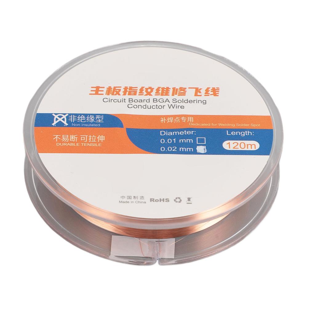 Phone Chip Conduction Wire 120m Copper Phone Motherboard Soldering Jump Wire for Welding Repair