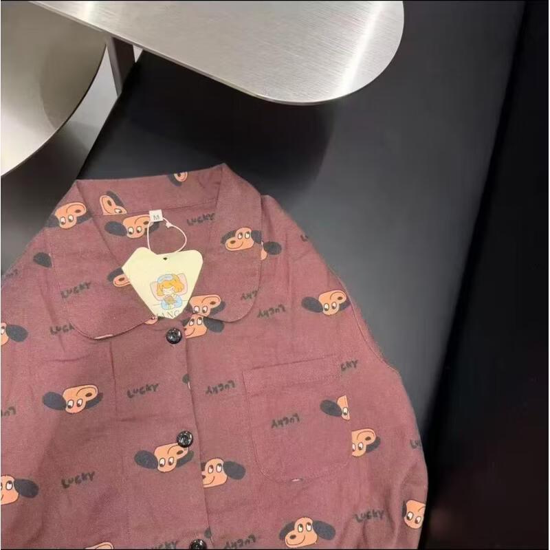 

JingJingRS Women s Brushed Cotton Long-Sleeve Pajama Set