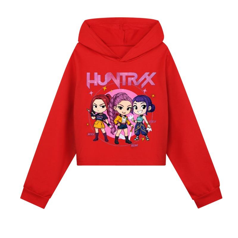 Kpop Demon Hunters Witch Print Cute Soft Winter Fashionable Comfortable Warm Children's Hoodie