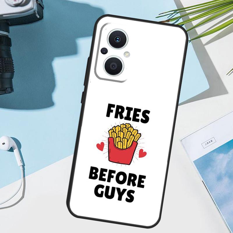 French Fries Before Guys Cover For OPPO Reno 12F 11F 13F 14F 8T 7 8 Lite 10 11 12 13 14 OPPO Find X9 X8 X6 X5 Pro Case