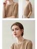 2026 Autumn/Winter Women's Pure Cashmere Short Sleeve Round Neck Loose Knit Sweater