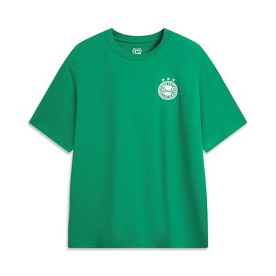 Li Ning X Disney Toy Story Series Casual Quick-Dry Cool Moisture-Wicking Breathable Loose Round Neck Letter Short Sleeve T-Shirt AHSV677-3