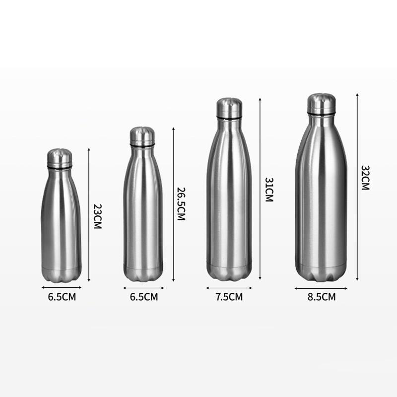 Stainless Steel Vacuum Insulated Water Bottle 500ml 750ml 1000ml Double Wall Sport Travel Mug Office Car Outdoor Use