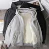 Men's Foreign Trade Zip-up Hooded Sweatshirt Jacket, Plus Size, Autumn/Winter 2024.