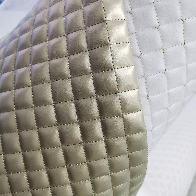 90*140cm Silná houba Umělá PU kůže Látka Vyšívaná DIY Interiér auta Čalounění Čelo postele Nábytek Materiál na tašky na boty