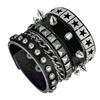 Popular Punk Style Men's Multi-Layer Leather Rivet Bracelet – Cool Retro Wristband