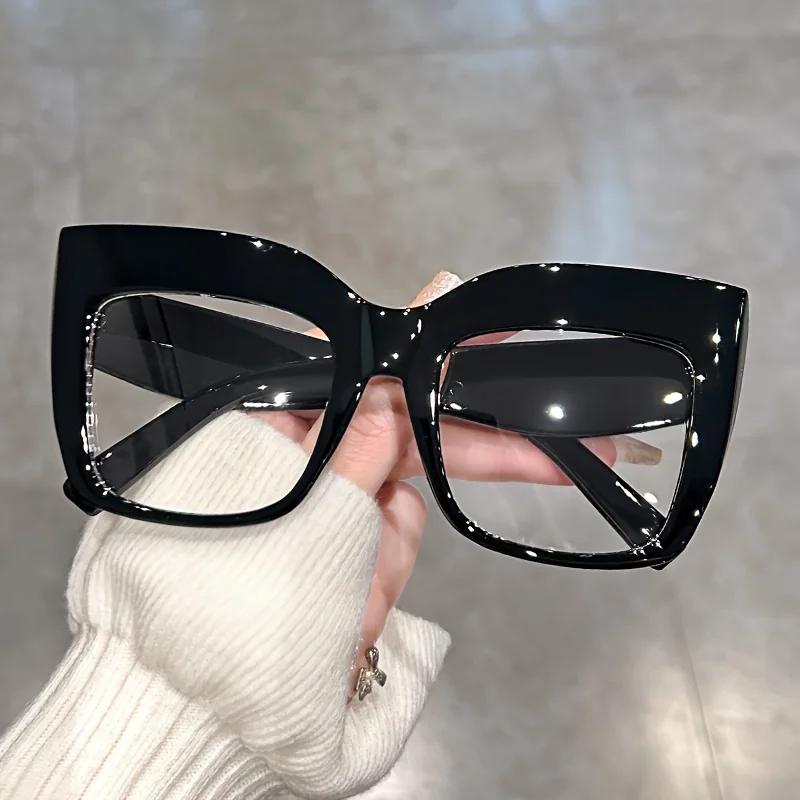 Fashion Jelly Color Cat Eye Glasses for Women Clear Lens Glasses Party Decorative Spectacles Accessory Eyewear