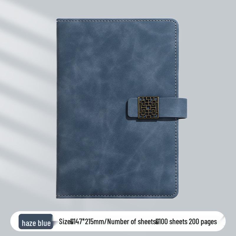 A5 Business Office Snap Button Notebook with Custom LOGO for Meetings