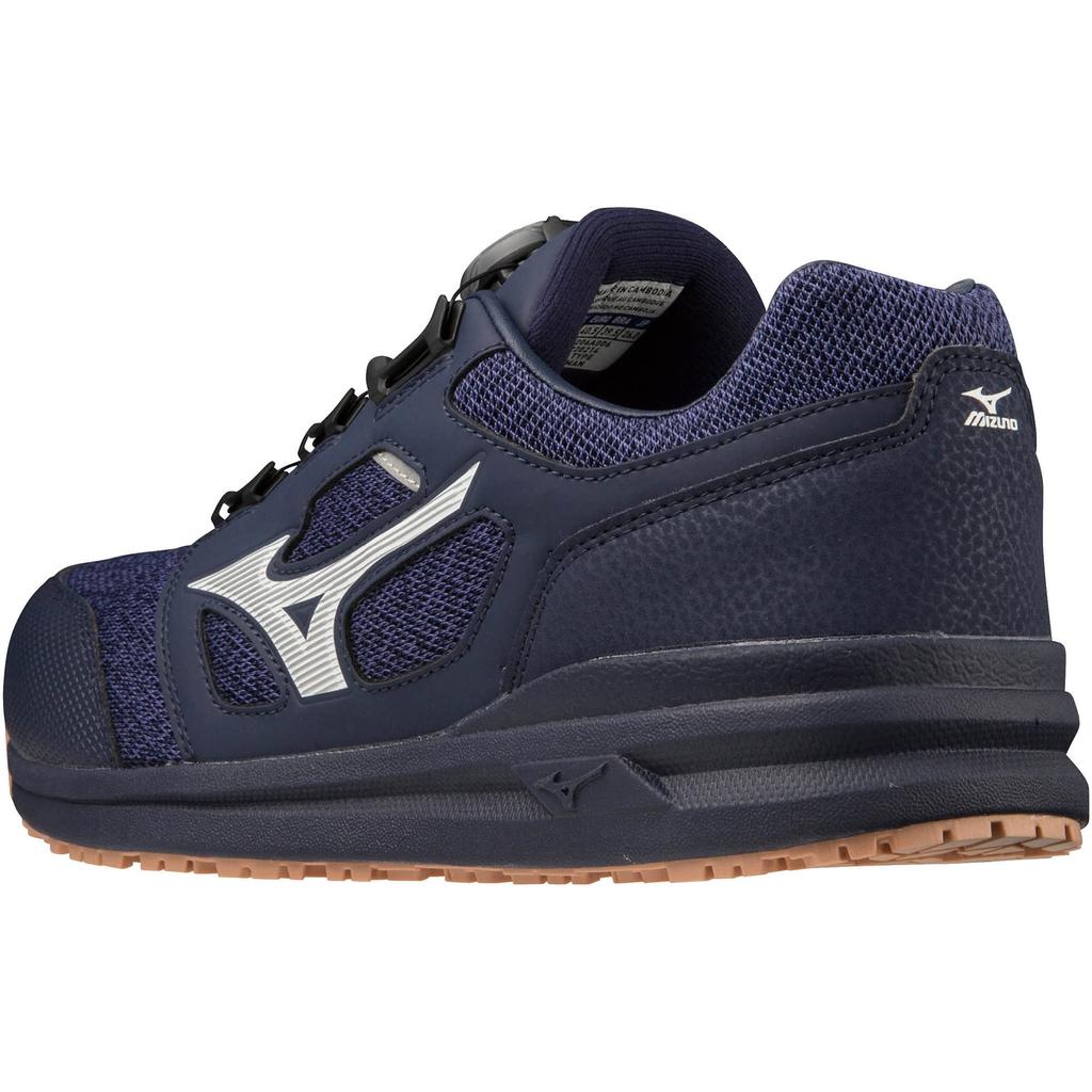 Arbeitssicherheit Almighty Navy x 3E [Mizuno] Schuhe, Schuhe, LS52L BOA, Herren, Weiß, 26cm,