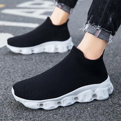 New Large Size Fly-woven Summer and Autumn Breathable Sports Shoes One Pedal Casual Shoes Couple Shoes