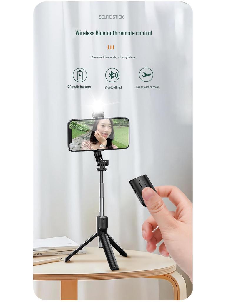 Z8 Bluetooth Selfie Stick & Tripod: Portable, Telescopic, Ideal for Live Broadcasts