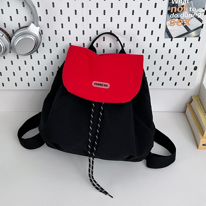High-End Rucksack für Damen im koreanischen Stil, niedlich, leicht mit Kordelzug, für Pendler und Ausflüge