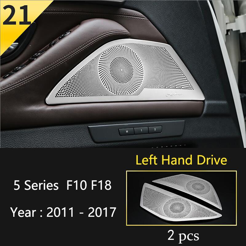 Car Styling Console Multimedia AC CD Panel Decoration Frame Cover Trim Strip Sticker For BMW 5 Series F10 Interior Accessories