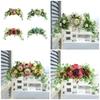 Artificial Flower Swag Wedding Arch Decoration for Wedding Reception Backdrops Wedding Ceremony Sign Flower Decoration