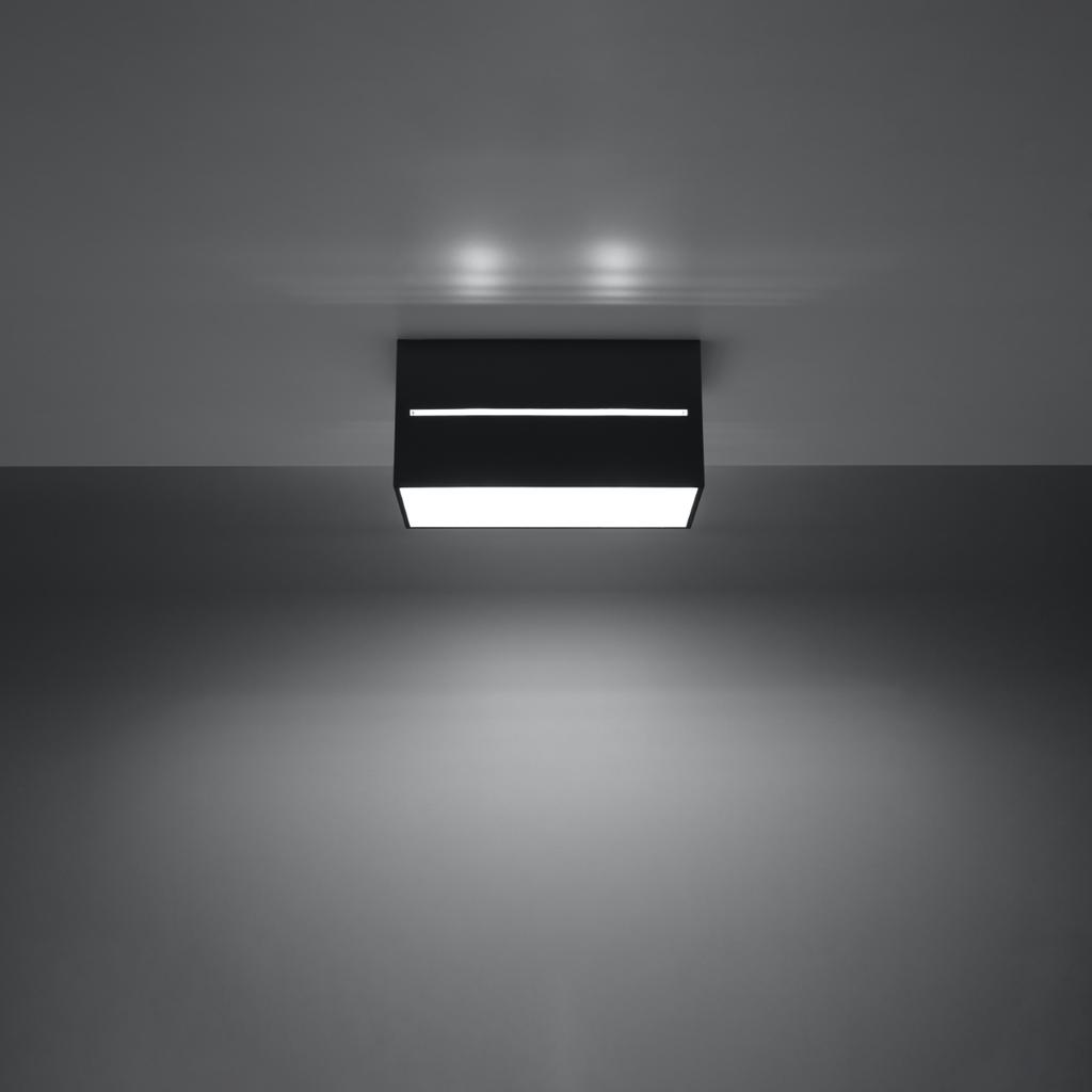 Plafon Lobo 2 G9 Czarny Alu Sollux Sl.0384