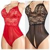 Sexy Bra & Brief Sets One Pieces Crotchless Lingerie For Woman Sex Babydolls Dress  Lace Transparent Underwear Call Of The Night