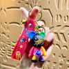 Creative Cartoon Bear Keychain Pendant with Lanyard - Fun Bag Accessory