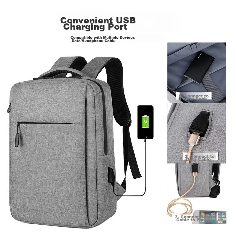 Right Away Laptop Backpack, Notebook Backpack, Commuter Schoolbag, Business Travel Bag for Men, 17.3-Inch Gaming Laptop Bag