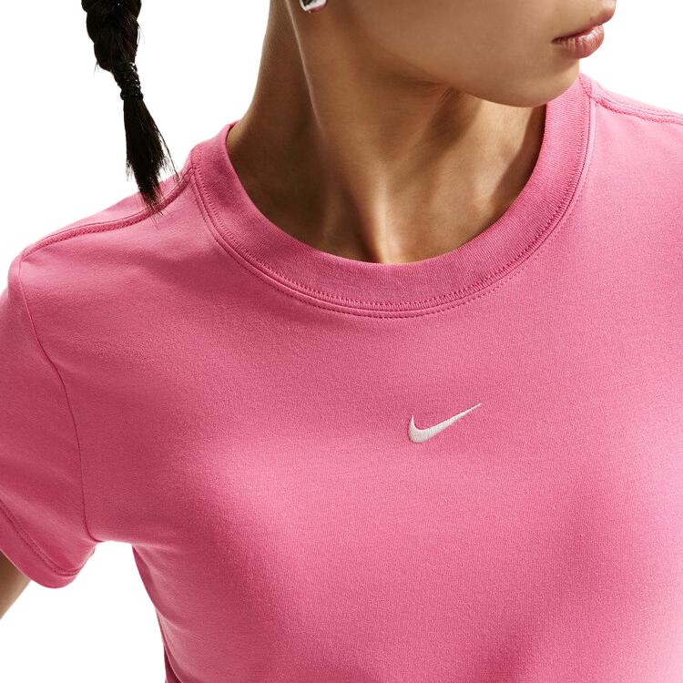 Nike Sportswear Regular T Shirt Women's Peony Red/Sail White FV5509-641