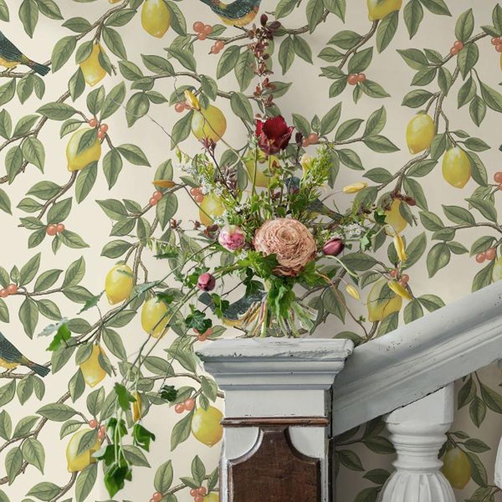 Holden Décor Lemon Leaf Textured Wallpaper
