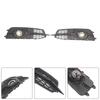 2PCS Car Front Bumper Fog Light Grille For   A6 C7 S-Line 2012-2014 W/LED