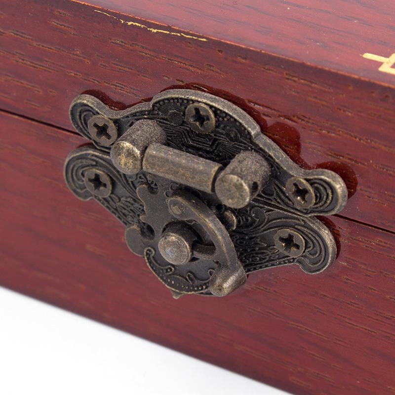 Antique Brass Hasp Wooden Case Clasp Buckle Vintage Decorative Jewelry Box Hasp Latch Lock Gift Box Suitcase Furniture Hardware