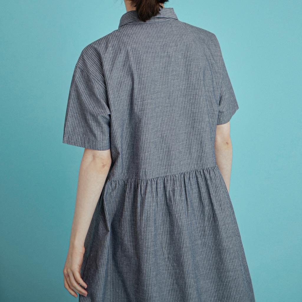 Chikita Pullover One-Piece Sleeveless (Stripe) Navy 232204Tnv