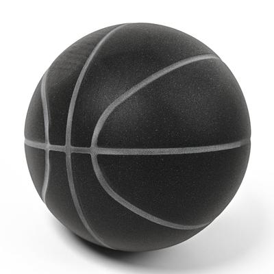 Rikopin Silent Größe Urethan-Schaum Basketball mit Indoor-Sport Übungsball 7 Basketball, 7, Schwamm, [Größe - Schwarz]