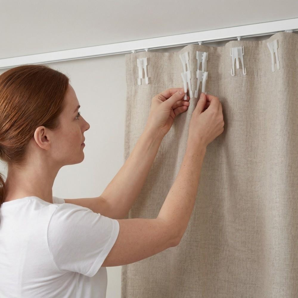 20PCS Curtain Strap Adjustable Curtain Hook Durable Stable Butterfly Hook Lightweight Easy Install Curtain Accessory Home Window