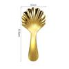 Krótki uchwyt w kształcie muszli Łopatka do lodów widelec Stal nierdzewna łyżeczka do cukru soli Łyżeczka do herbaty kawy deserowa Łopatka do przypraw kuchennych