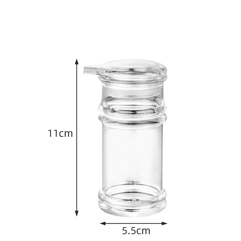 Clear Acrylic Seasoning Oil Bottle Portable Plastic Spice Jar Salt Shaker BBQ Pepper Dispenser Soy Vinegar Cruet Kitchen Tools