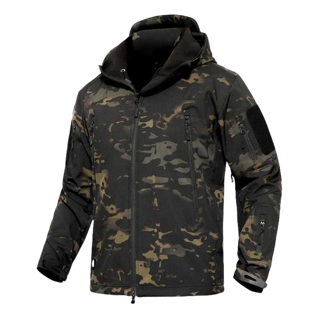 Herren Tarnfarbene Multifunktionale Outdoor Winterjacke zum Wandern und Reisen