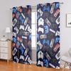 2 Pieces, Game Controller Curtains for Boys, Children, and Teenagers - Living Room, Bedroom, Home Decoration - Colored
