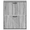 Wall Mounted Shoe Cabinet HAARLEM 71 x 17 x 86 cm Sonoma Grey