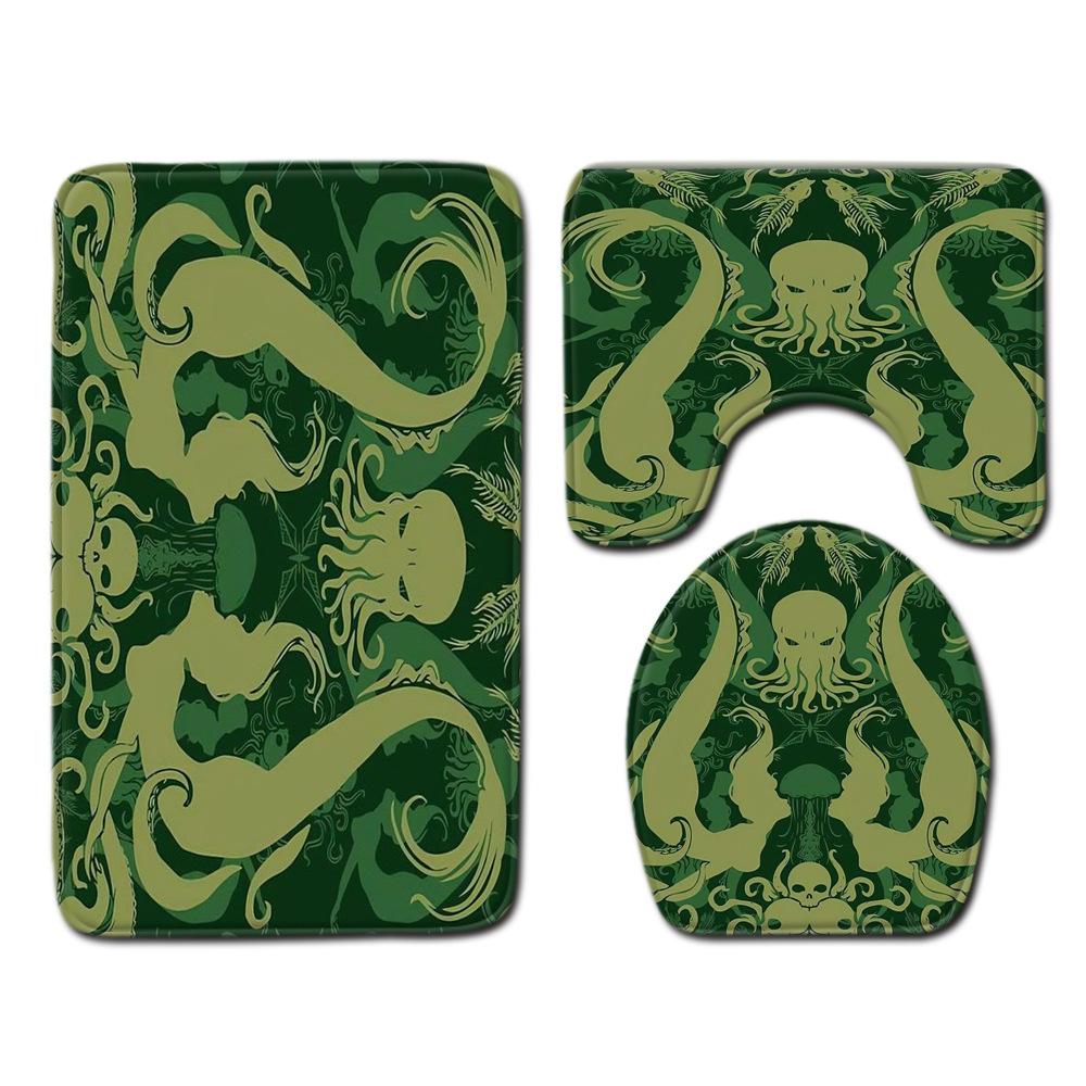 Bathroom Floor Mat Bathroom Mat Toilet Three-Piece Set