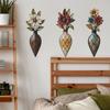 Kreative Vintage Vase Wandaufkleber Selbstklebend Abnehmbar für Schlafzimmer Wohnzimmer Hintergrund Heimdekoration